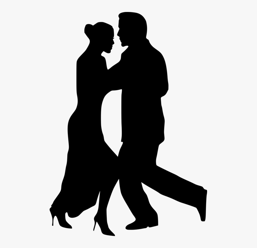 Performing Arts,silhouette,dance - Couple Dancing Silhouette Vector, HD Png Download, Free Download