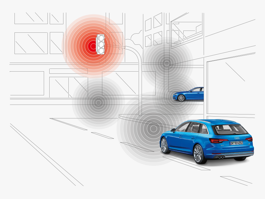 An It Backend Prepares Information On Traffic Light - Audi Rs 2 Avant, HD Png Download, Free Download