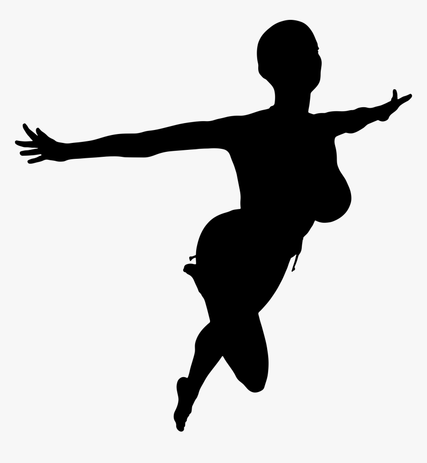 Flying Silhouette At Getdrawings - Flying Girl Silhouette Png, Transparent Png, Free Download