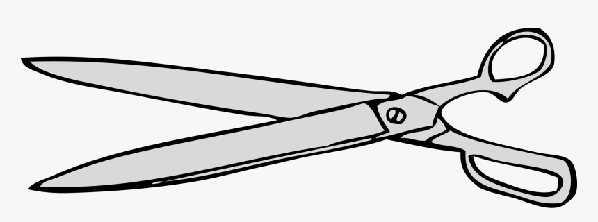 Hair Cutting Shears Cartoon Scissors Drawing Cc0 - Long Scissors Clipart, HD Png Download, Free Download