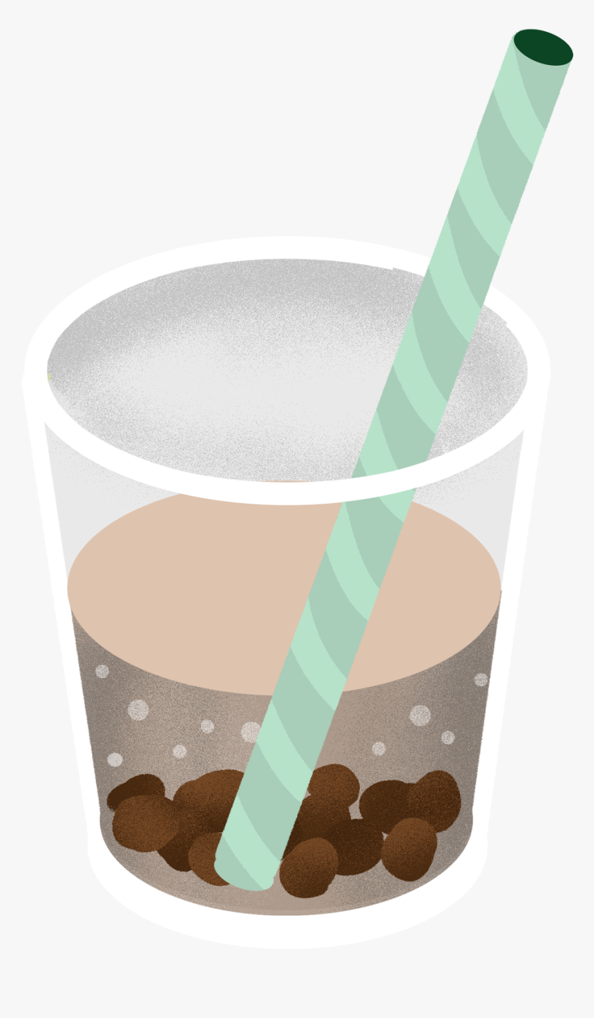 Hand Painted Cartoon Plain Milk Tea Pearl Png And Psd - Milk Tea, Transparent Png, Free Download