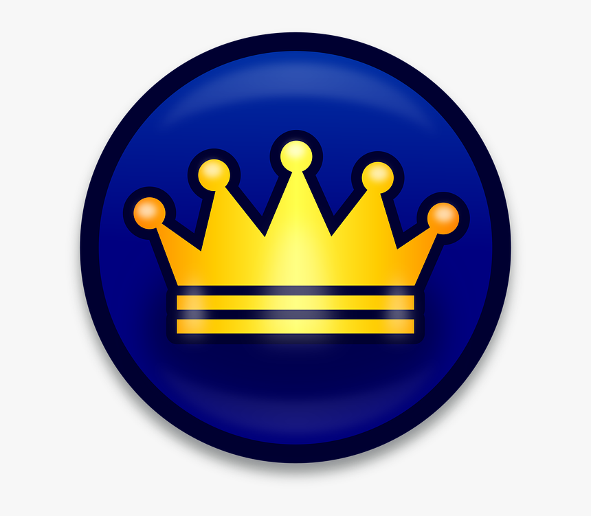 De Fondo, Azul, Botón, Haga Clic En, Corona, Diseño - Castel Del Monte, HD Png Download, Free Download