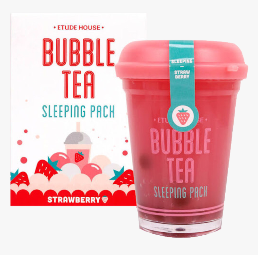 Transparent Bubble Tea Png - Etude House Bubble Tea Sleeping Pack #green Tea, Png Download, Free Download