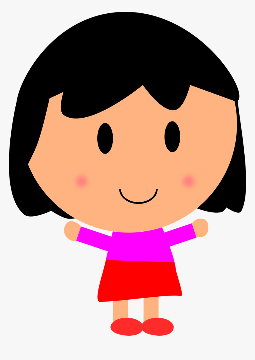 Cartoon Girl Clip Art, HD Png Download, Free Download