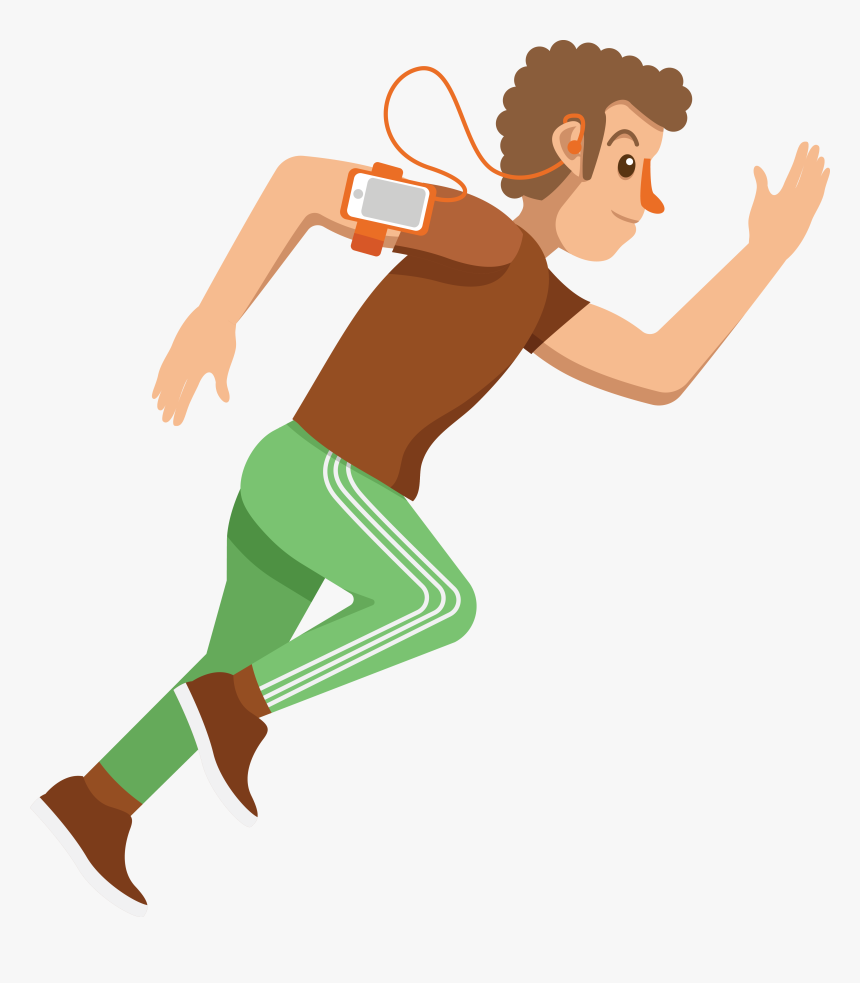 Running Cartoon Man Png Download - Cartoon Running Man Png, Transparent Png, Free Download