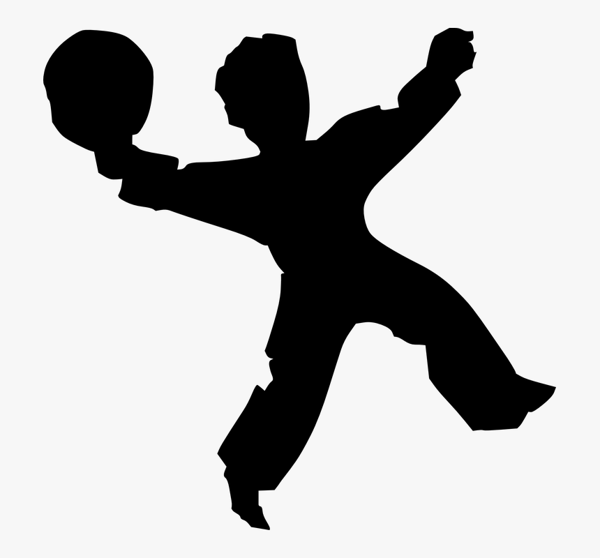 Happy Jumping Man Silhouette Clip Art - Kids Silhouette Jumping Png, Transparent Png, Free Download