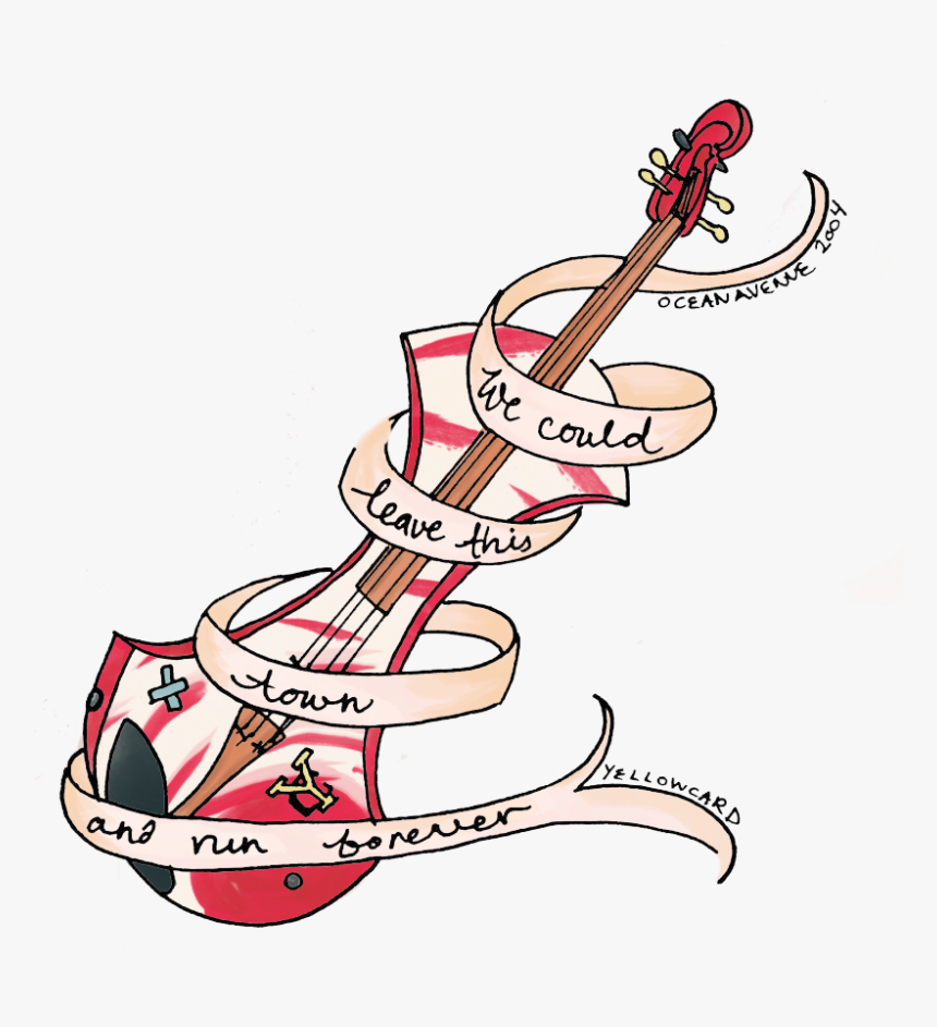 Pop Punk Is Still A Thing, Thank You Very Much Stories - Punk Guitar Png Cartoon, Transparent Png, Free Download