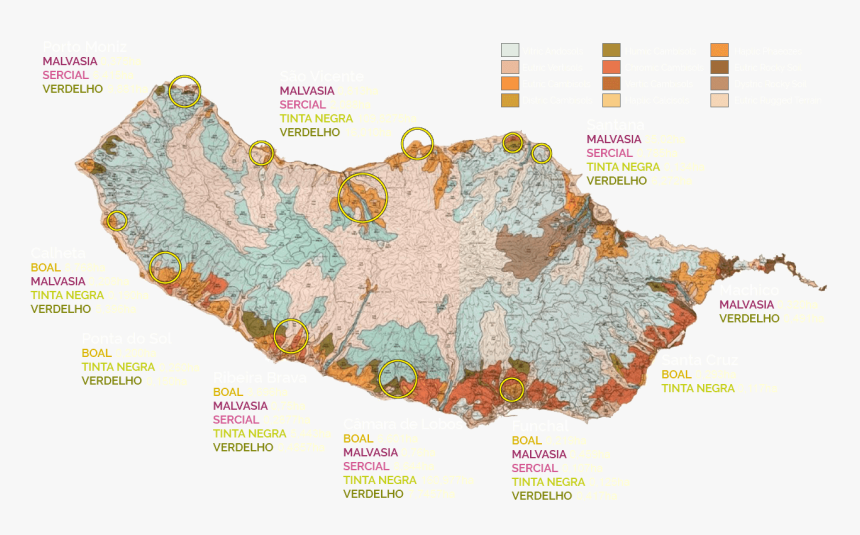 Madeira Wine Map - Atlas, HD Png Download, Free Download