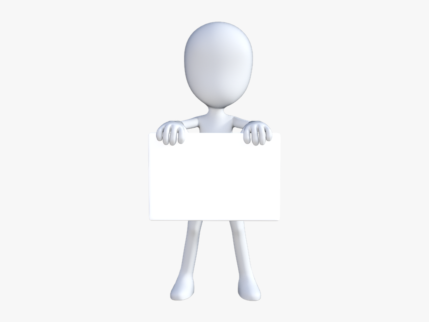 Character, 3d Man, Person, Cartoon, Sign, Business - Orang 3d, HD Png Download, Free Download