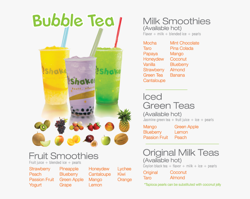 Different Flavor Of Milk Tea, HD Png Download, Free Download