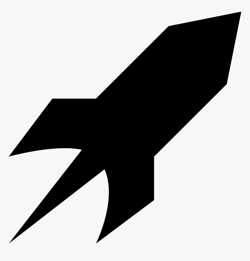 Rocket Jet Speed Spaceship Fast - Transparent Rocket Silhouette, HD Png Download, Free Download