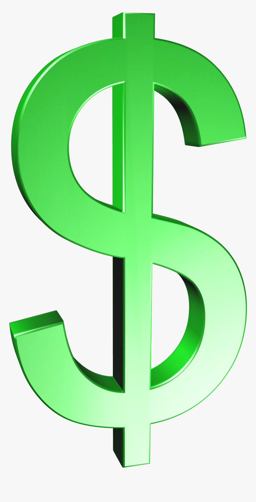 Green Dollar Download Png Image - Green Transparent Dollar Sign, Png Download, Free Download