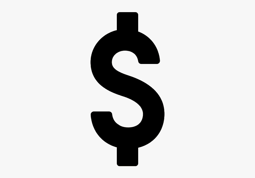 Free For Commercial Use, High Resolution - Dollar Sign White Background, HD Png Download, Free Download