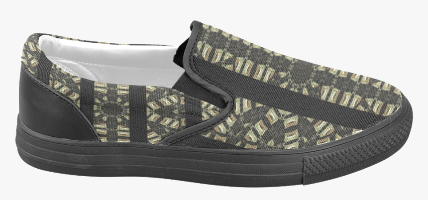 Vertical Stripes Tribal Print Men"s Unusual Slip-on - Slip-on Shoe, HD Png Download, Free Download