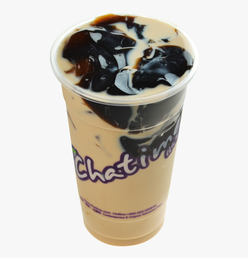 Grass Jelly Milk Tea - Chatime Grass Jelly Roasted Milk Tea, HD Png Download, Free Download