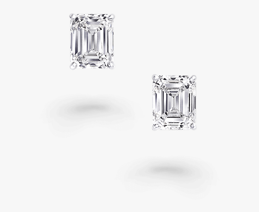 Emerald Diamond Graff Stud Earrings, HD Png Download, Free Download