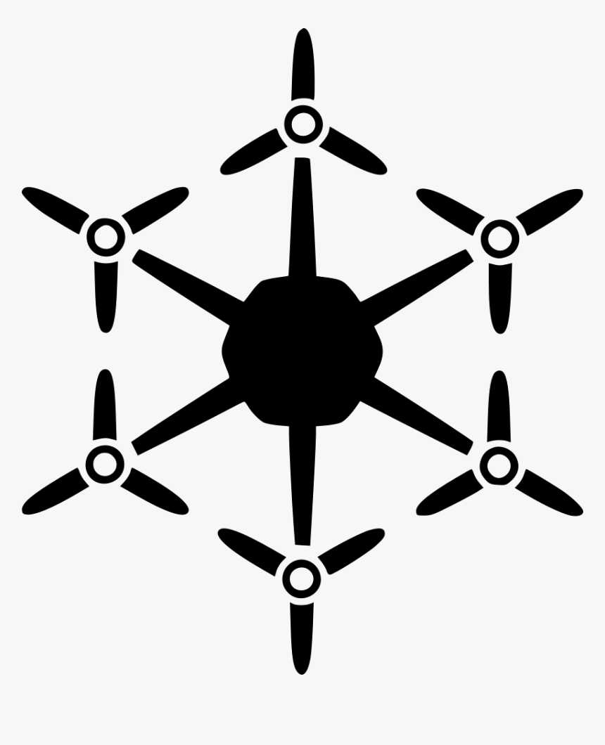 Flying Drone Radio Control Uav Hexacopter Hex Copter - Blockchain Node Icon, HD Png Download, Free Download