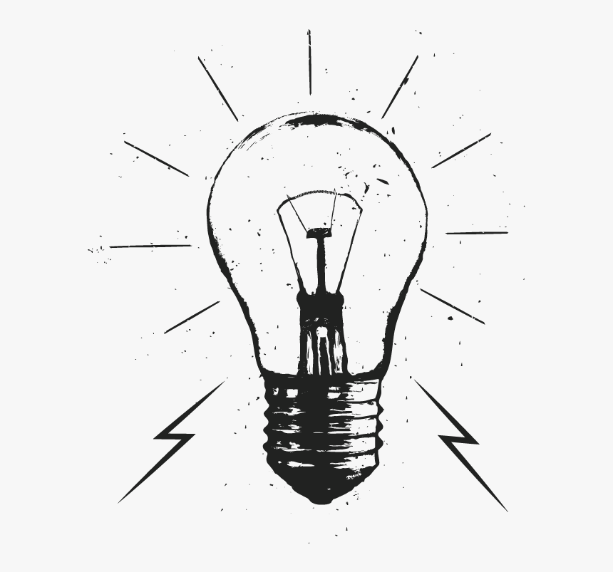 Megaphone Ink Pen Light Bulb - Grunge Light Bulb, HD Png Download, Free Download