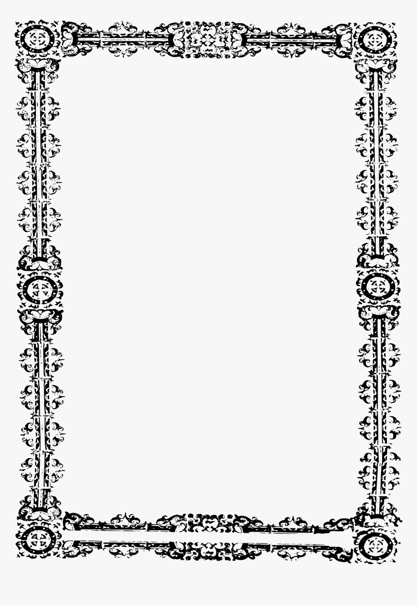 Simple Ornate Frame Clip Arts - Borders And Frames, HD Png Download, Free Download