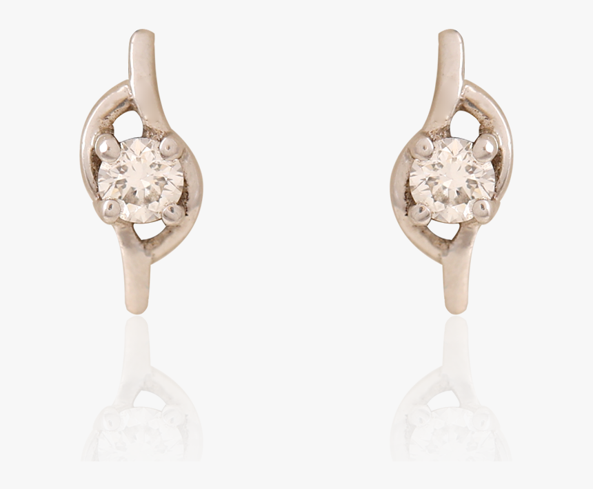 Trendy Platinum Diamond Stud Earrings - Earrings, HD Png Download, Free Download