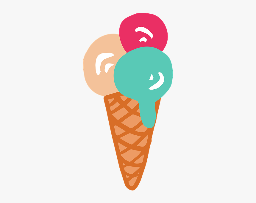 Ice Cream, Summer, Hot - Ice Cream Illustration Png, Transparent Png, Free Download