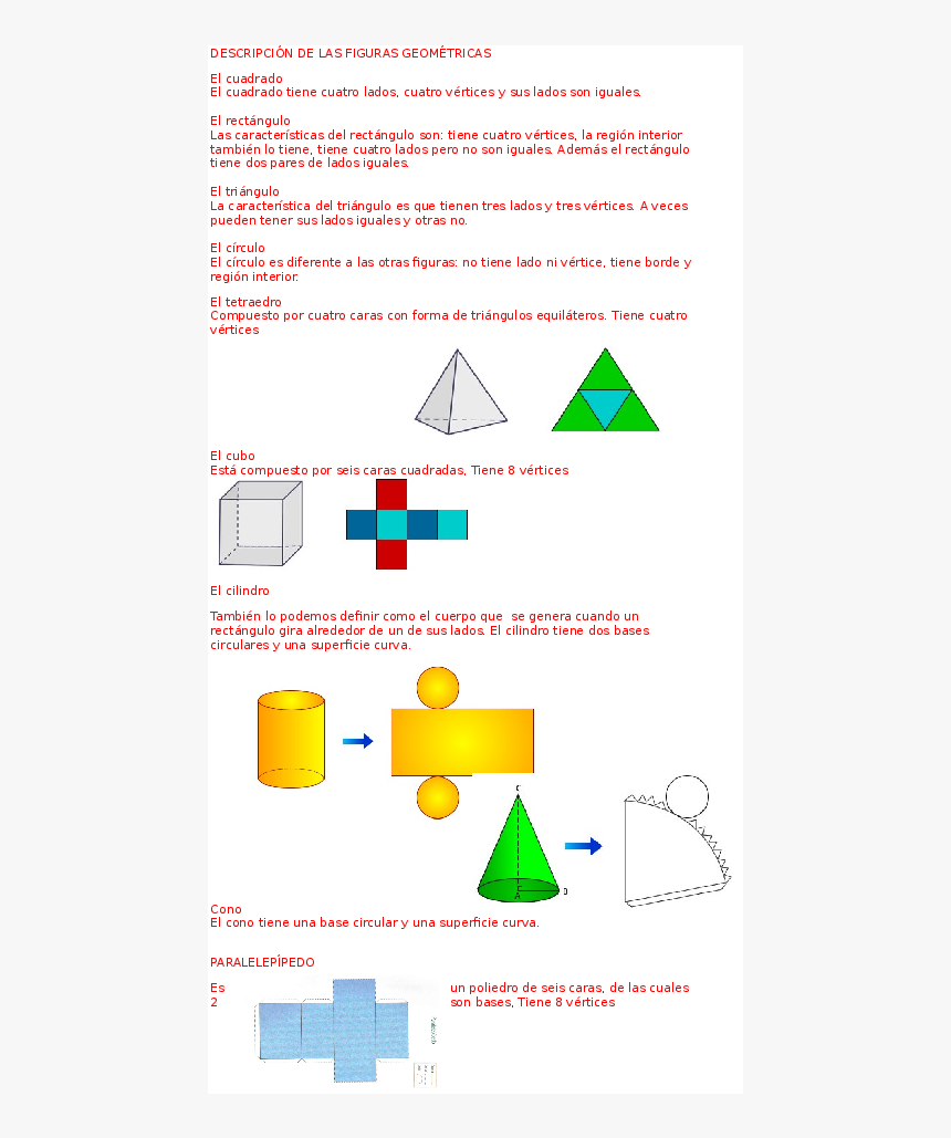 Descripcion De Figuras Geometricas, HD Png Download, Free Download