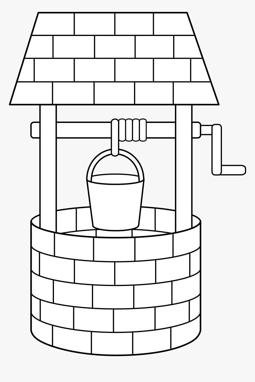 Line Drawing Of Well, HD Png Download, Free Download