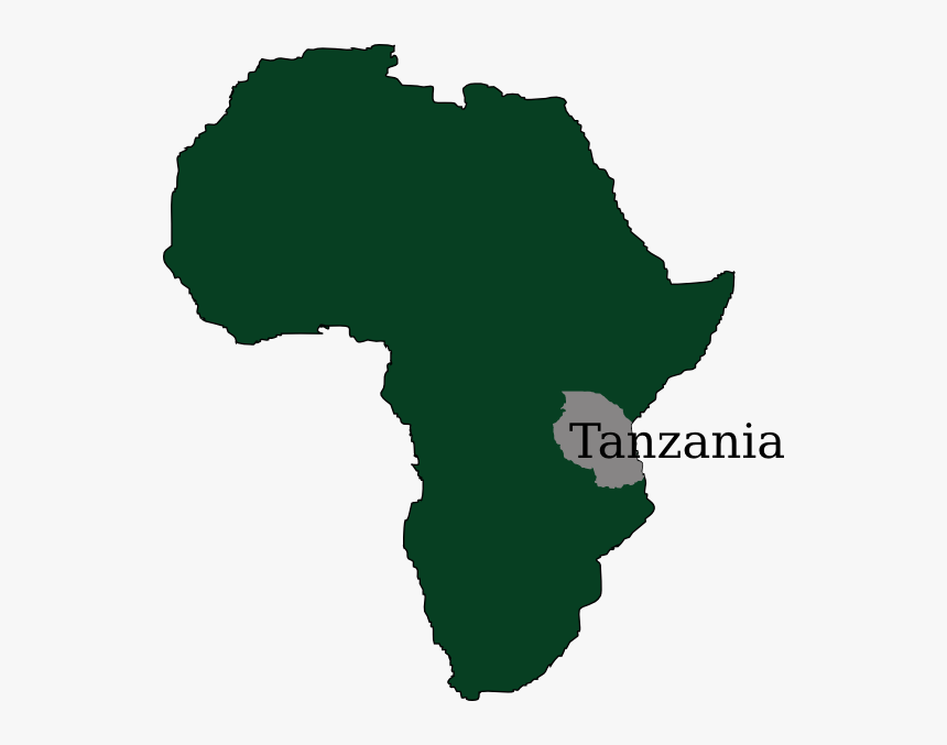 Tanzania Map Hi - Africa Map Solid Color, HD Png Download, Free Download