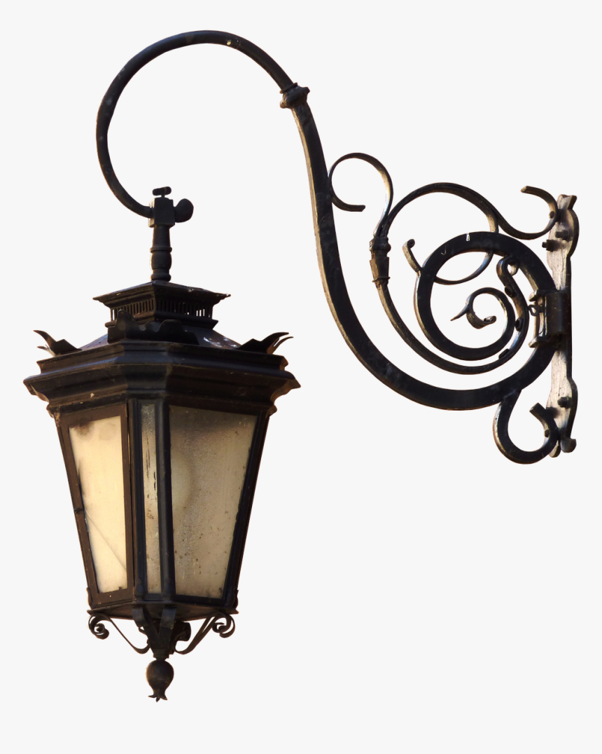 Light Lamp Street Fixture Lantern Free Frame Clipart - Street Lantern, HD Png Download, Free Download