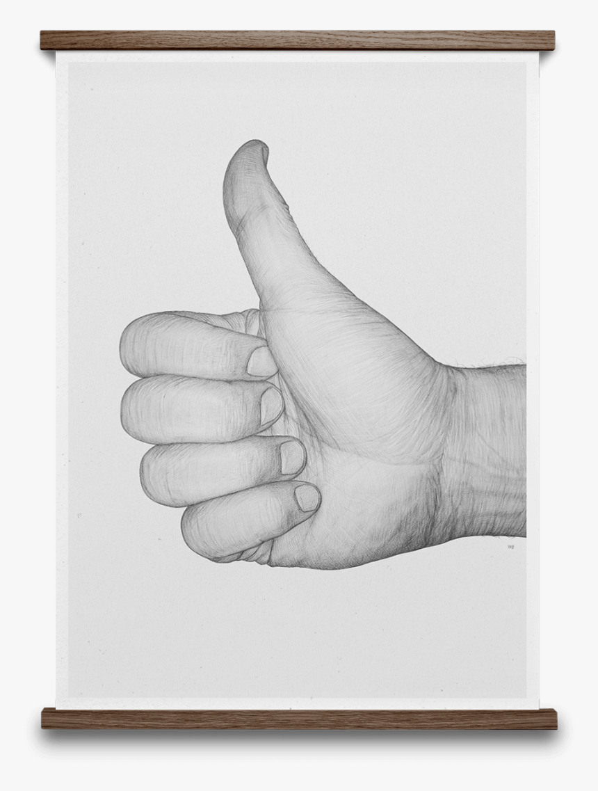Pencil Drawing Of Hand Thumbs Up, HD Png Download, Free Download