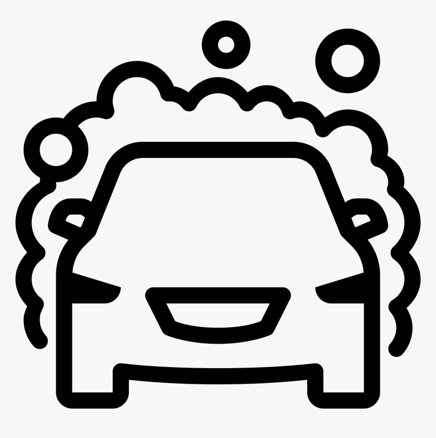 Car Wash Png Transparent - Black And White Car Wash Clip Art, Png Download, Free Download