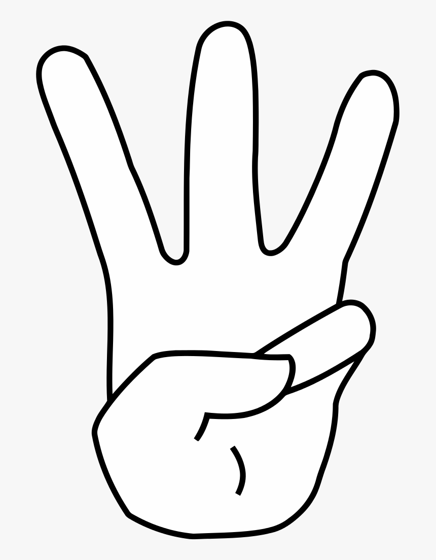 Collection Of Fingers - 3 Fingers Clip Art, HD Png Download, Free Download