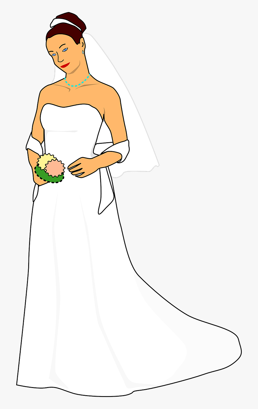 Bride Silhouette Clip Art, HD Png Download, Free Download