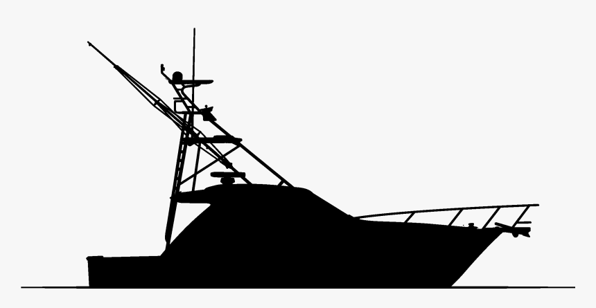 Boat Silhouette - Fishing Boat Silhouettes Png, Transparent Png, Free Download