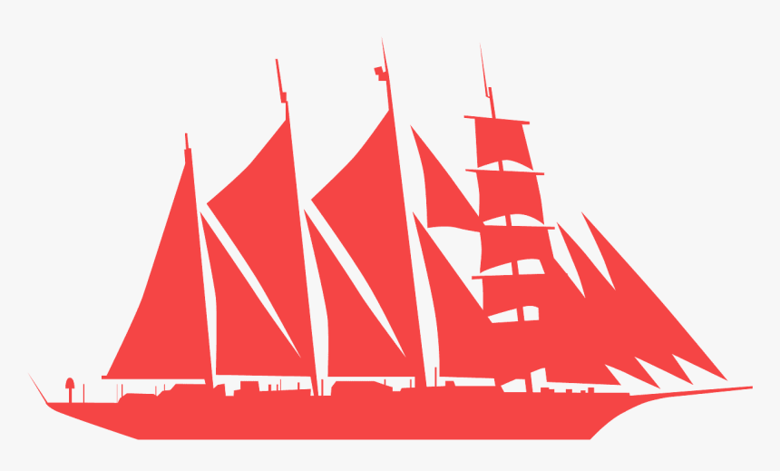 Clipper Ship Silhouette, HD Png Download, Free Download