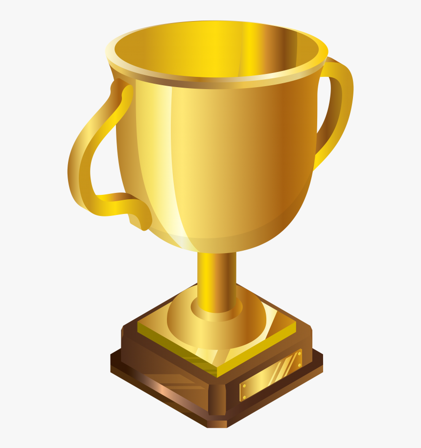 3d Golden Cup Png Image - Gold Cup Clip Art, Transparent Png, Free Download