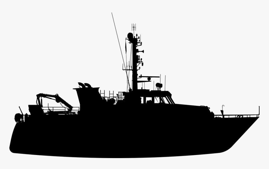 Boat Silhouette Png, Transparent Png, Free Download