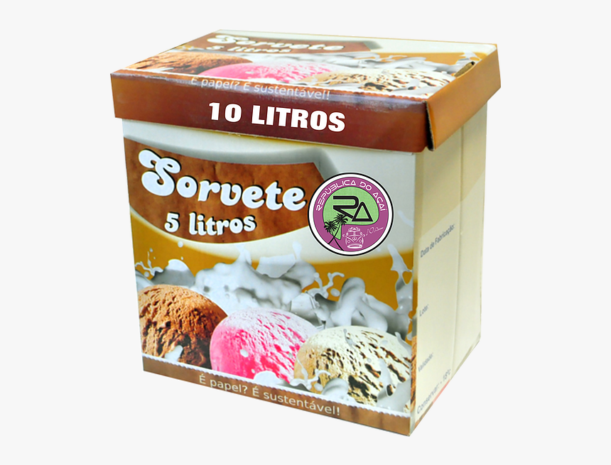 Sorvete 10 - Caixa De Sorvete 5 Litros, HD Png Download - kindpng