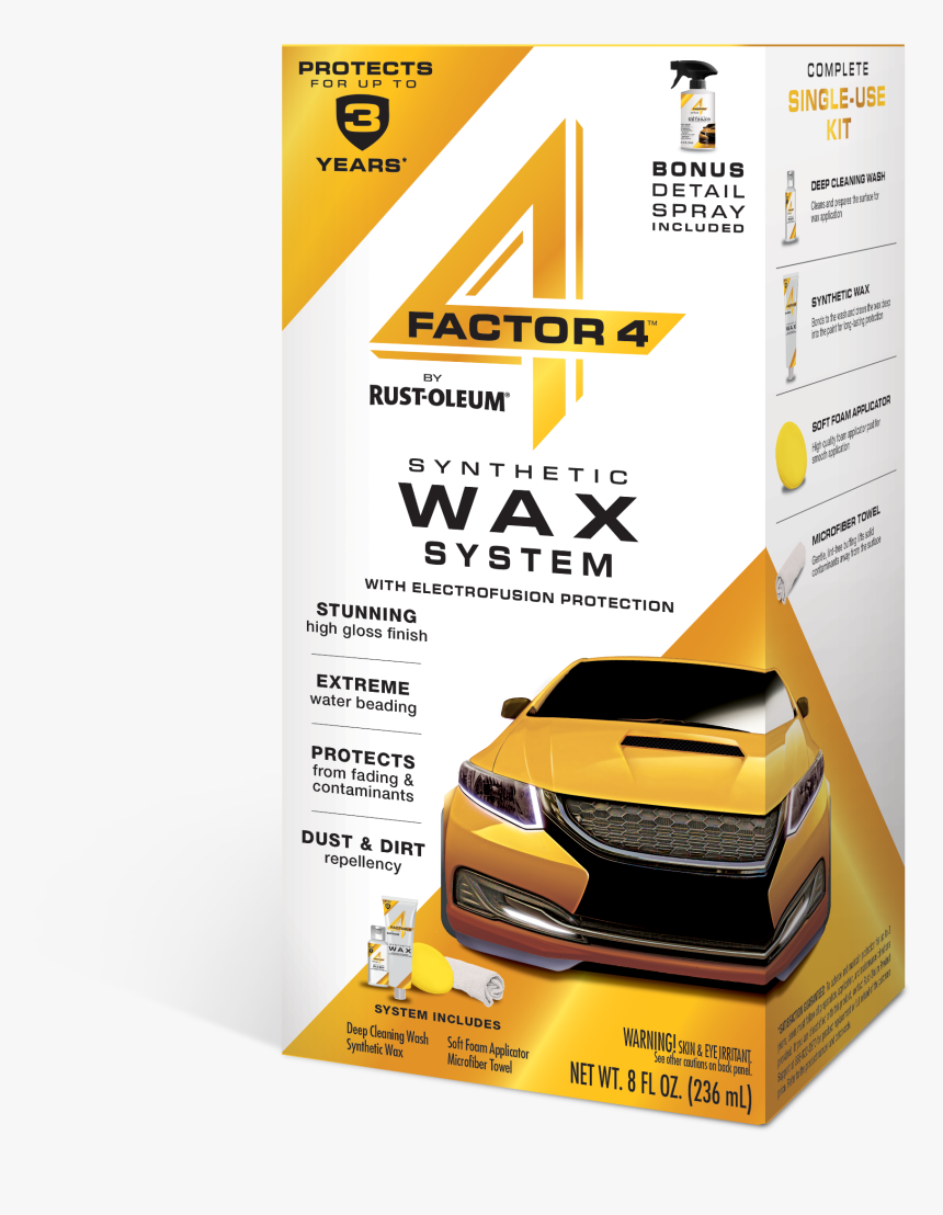 Factor 4 Synthetic Car Wax Kit - Factor 4 Synthetic Wax System, HD Png Download, Free Download
