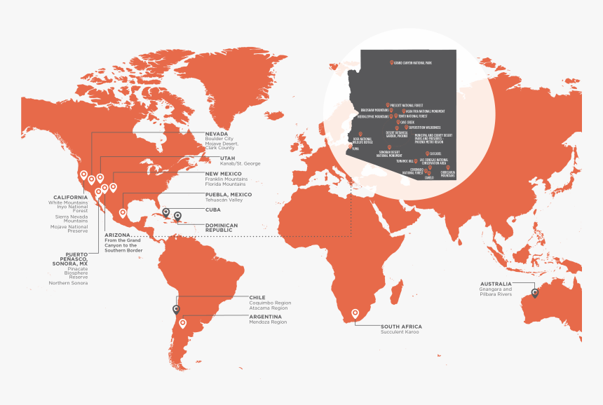 Map Image - Two Color World Map, HD Png Download, Free Download