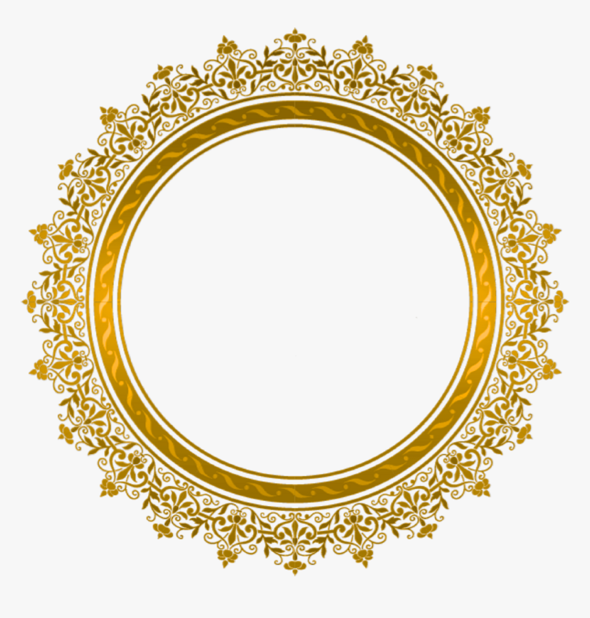 Frame Marco Round Circular Circulo Circle Círculo Decor - Eid Mubarak Card Png, Transparent Png, Free Download