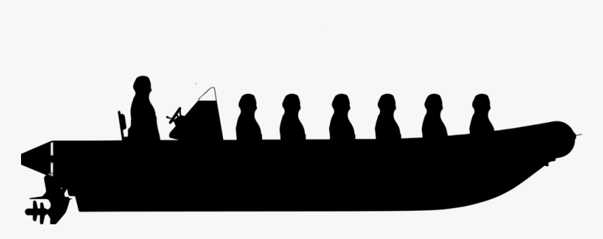 Boat Rib Silhouette Png, Transparent Png, Free Download