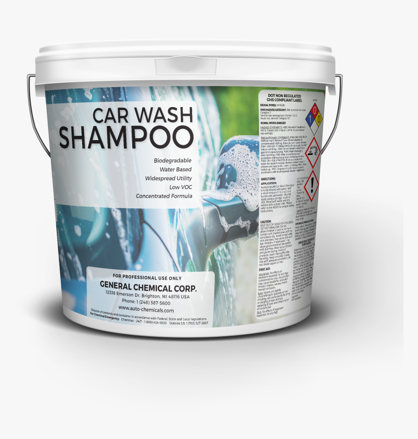 Car Wash Shampoo Bucket - Spread Evenly With The Solvent, HD Png Download, Free Download