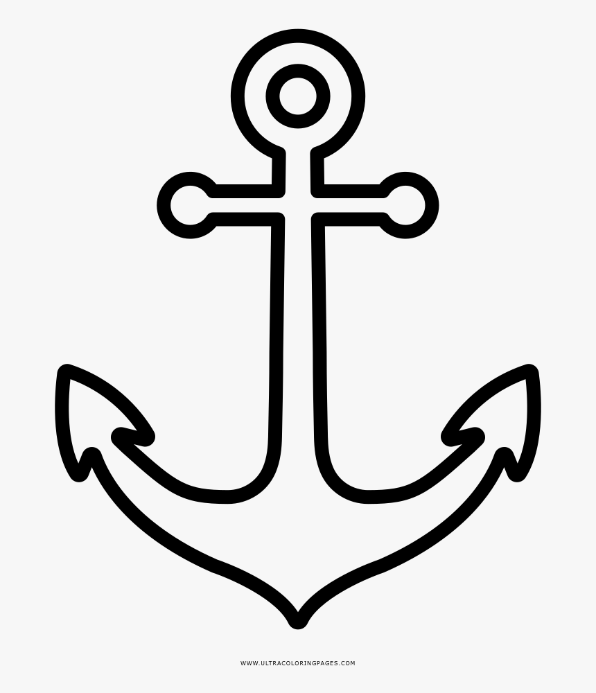 Galeon Sobre Las Olas Dibujalia Dibujos Para Colorear - Anchor Drawing, HD Png Download, Free Download