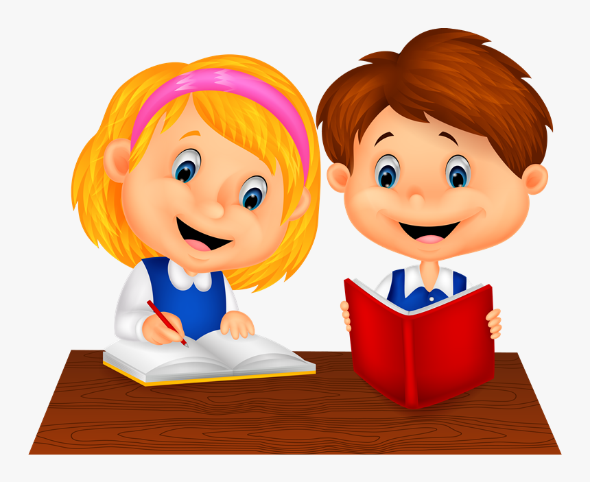 Reading And Writing Cartoon, HD Png Download, Free Download