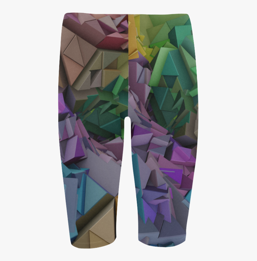 Colorful 3d Low Poly Abstract Geometric Shapes Hestia - Board Short, HD Png Download, Free Download