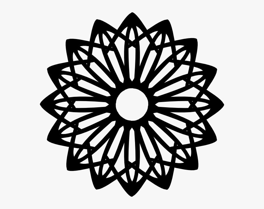 Rosette Geometric Shape Svg Clip Arts - Church Window Vector Free, HD Png Download, Free Download