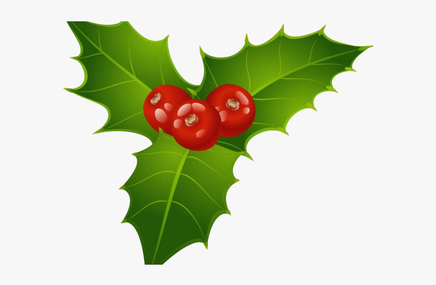 Holly Leaf Berries Clipart Christmas Mistletoe Transparent - Mistletoe Clipart Png, Png Download, Free Download