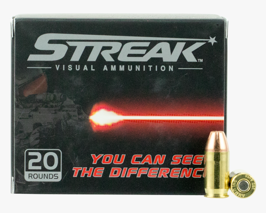 380 Acp Ammunition Streak 380090jhp-strk 90 Grain Jacketed - Bullet, HD Png Download, Free Download