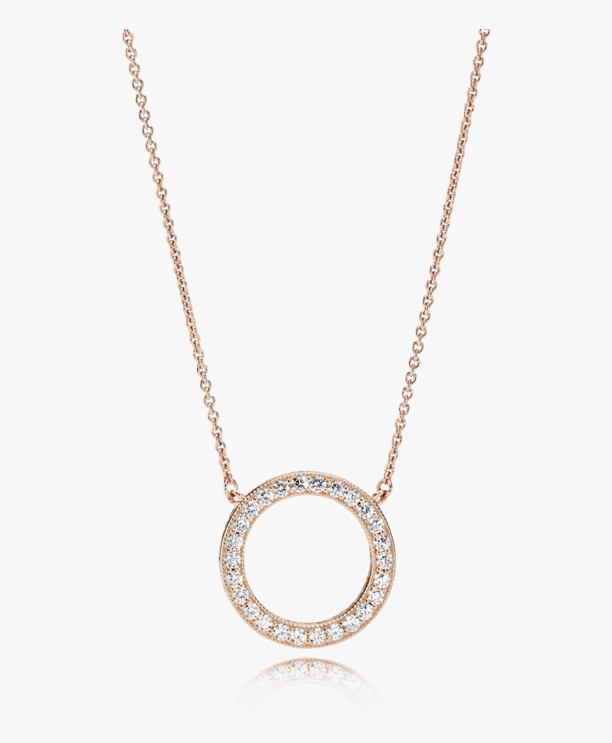 Hearts Of Pandora Necklace Rose Gold, HD Png Download, Free Download